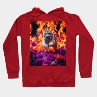 Floral Inferno Tiger Hoodie